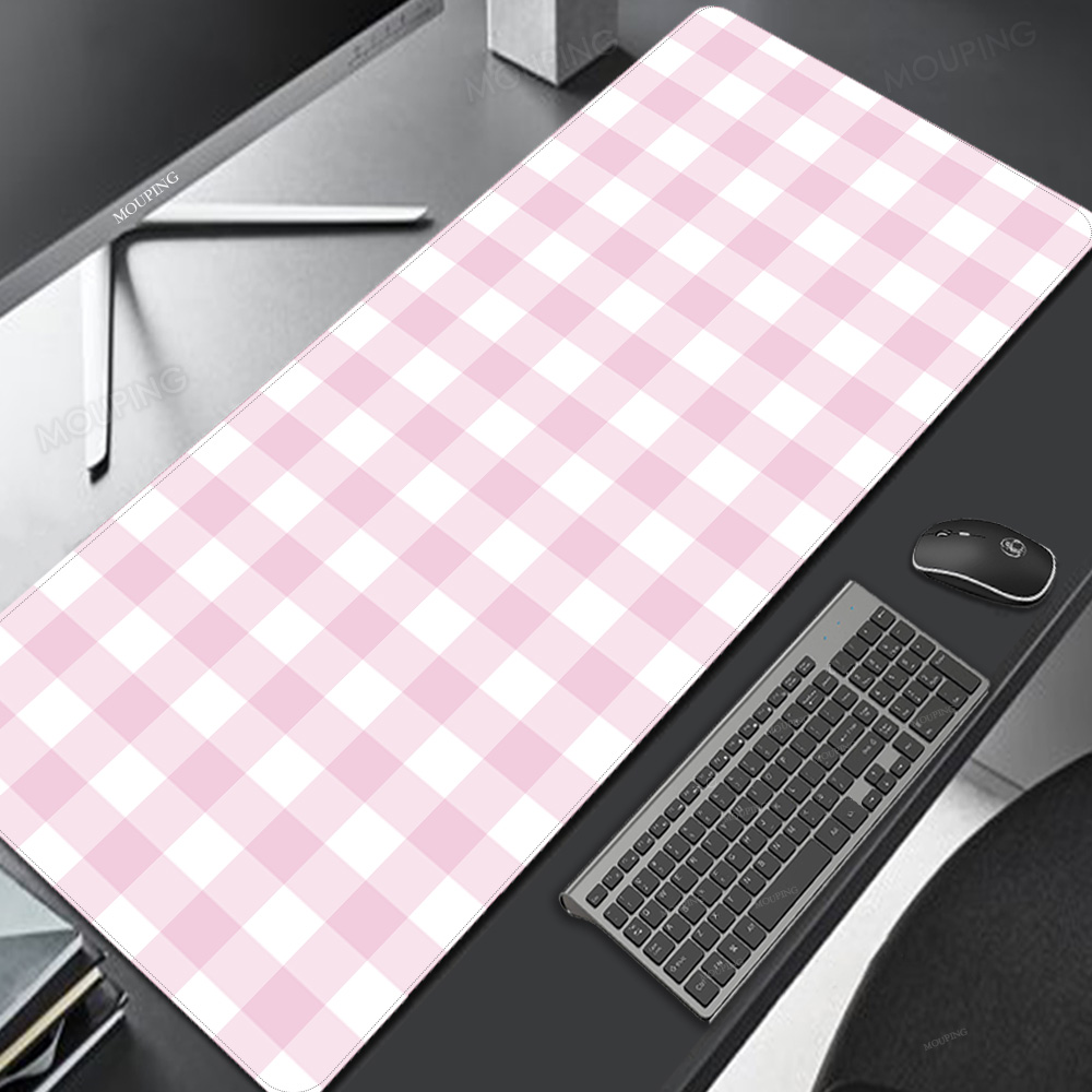 Gaming Keyboard Mouse Combo - Rosa Gitter Mauspad Kawaii süße Mauspad