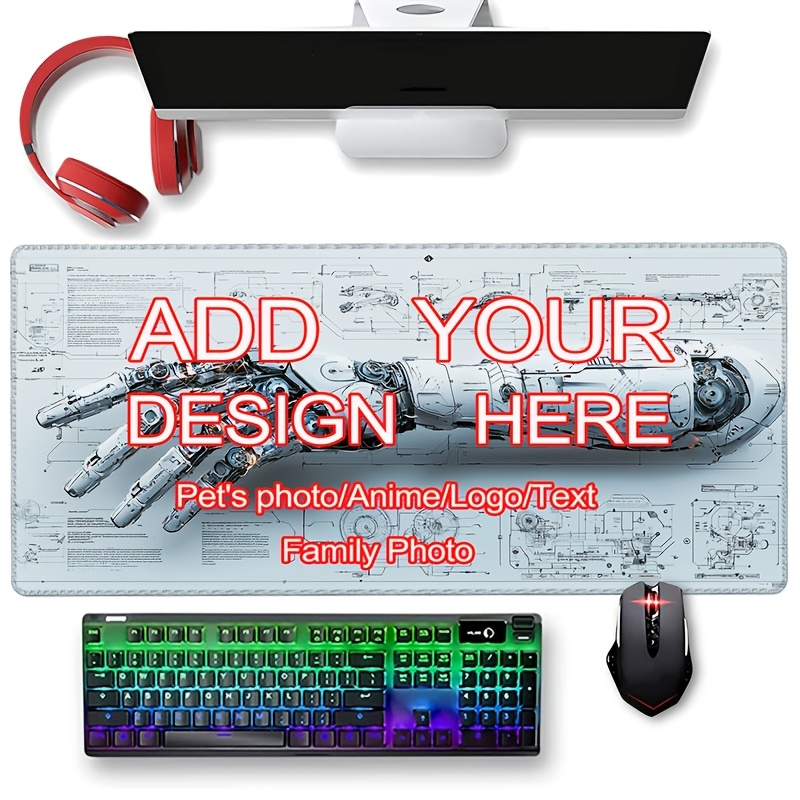 Gaming Keyboard And Mouse Pad - DIY Maßgefertigtes XXL Gaming-Mauspad mit individuellem