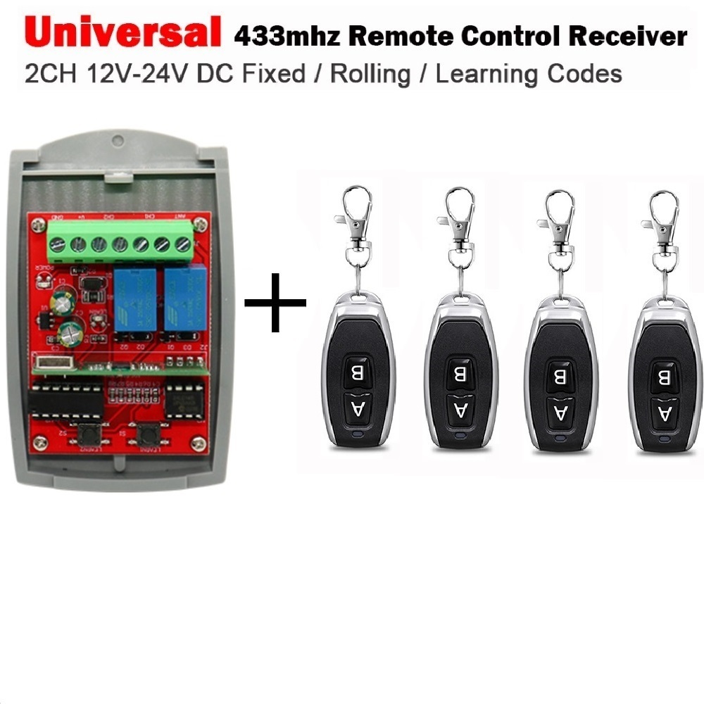Switch Opener Tool - Universeller 2-Kanal 12V-24V Garagentor empfänger 433MHz
