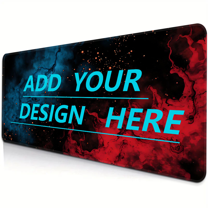 Gaming Keyboard And Mouse Pad - Maßgefertigte große Schreibtischunterlage, DIY-Bild-Druck, Gaming-Mauspad, rutschfeste