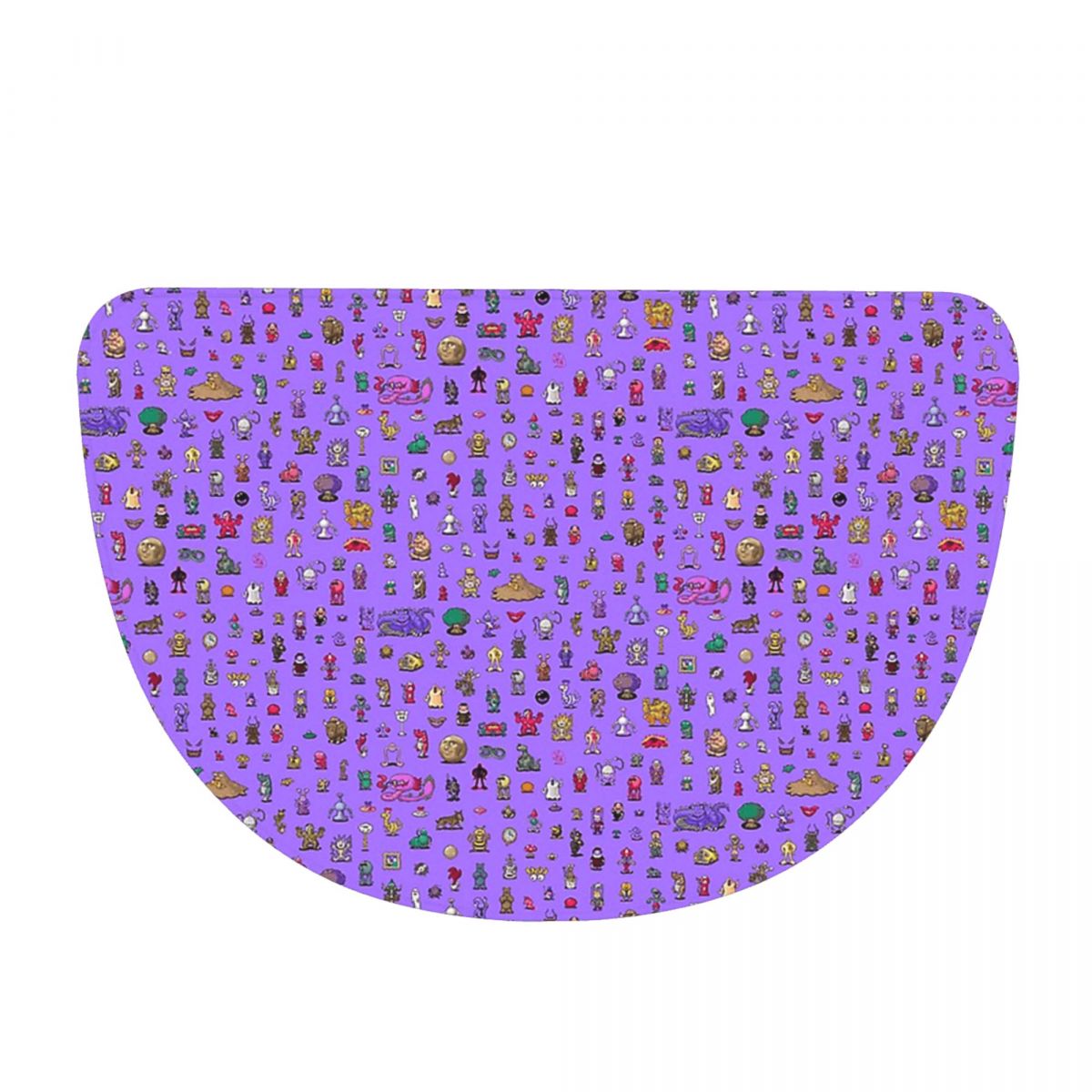 Pe Foam Sheet - Earthbound Mega Sprite Weiche Flanell-Halbrunde Fußmatte