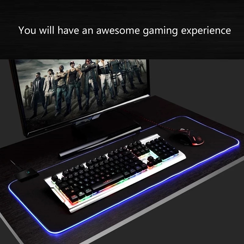 LED-Licht-Mauspad, RGB-Tastatu – Gaming Keyboard No Rgb Bewertung und Preis