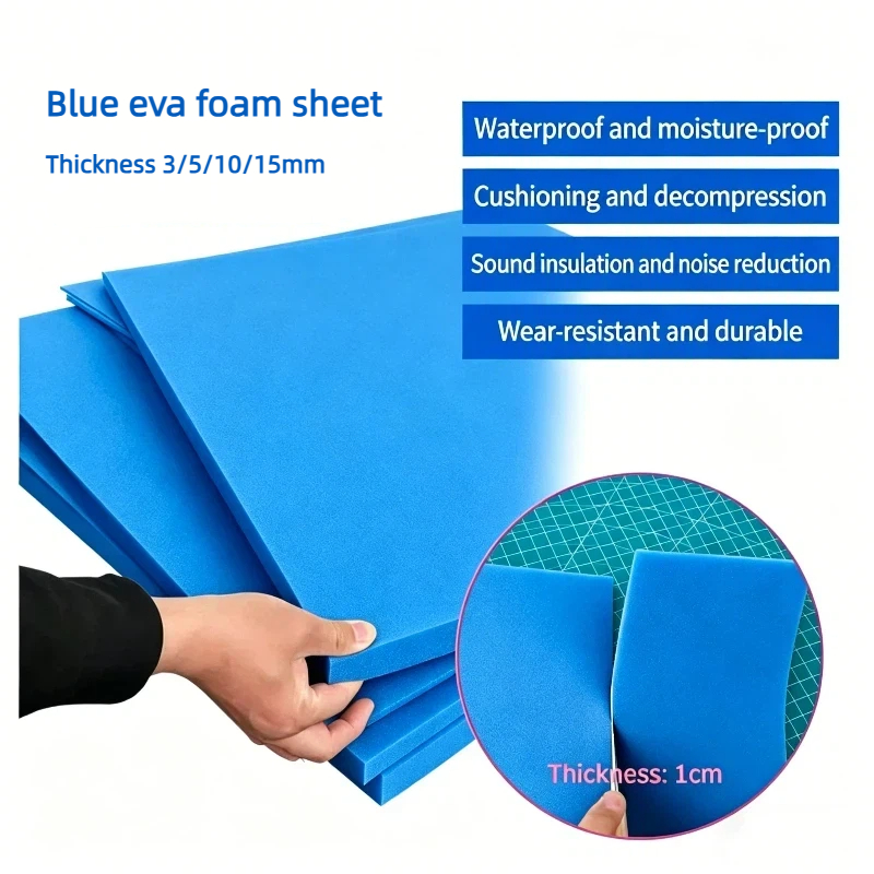 1 Stück Dicke 3/5/10/15mm Blau – Pe Foam Sheet Bewertung und Preis
