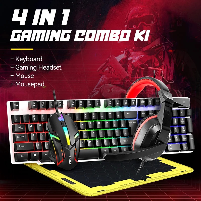 NEUE USB-Tastatur- und Maus-Ga – Gaming Keyboard Mouse Combo Bewertung und Preis