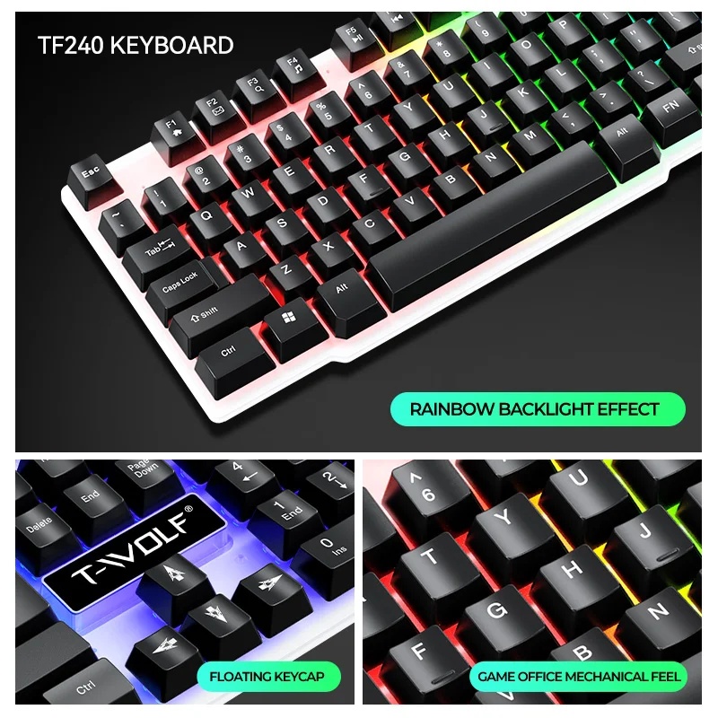 NEUE USB-Tastatur- und Maus-Ga – Gaming Keyboard Mouse Combo Bewertung und Preis