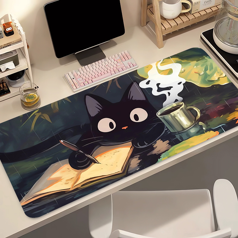 Kawaii Black Cat Silikon Soft  – Gaming Keyboard And Mouse Pad Bewertung und Preis