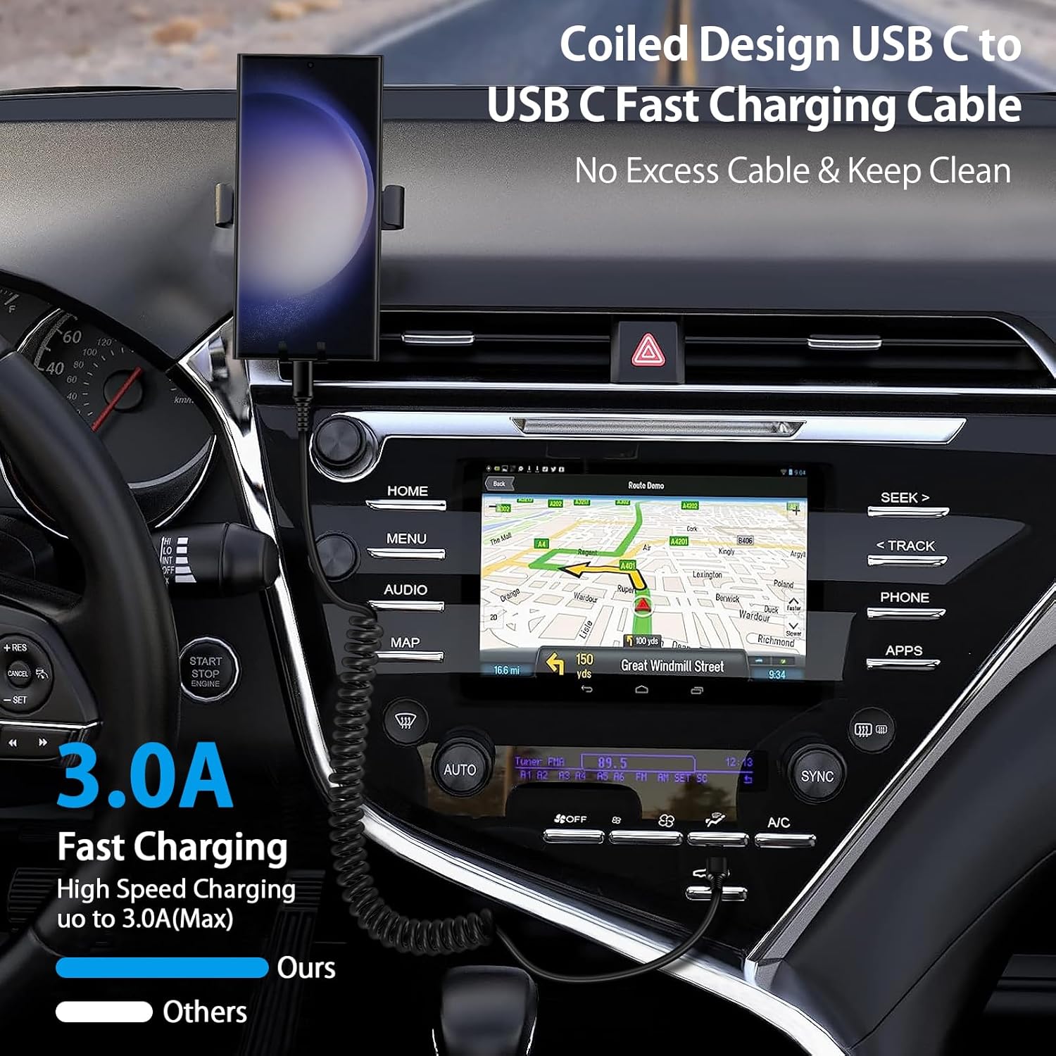 Android Auto USB C auf USB C K – Coiled Usb Cable Bewertung und Preis